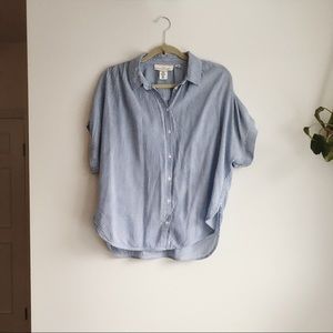 LOGG H&M slouchy button down top